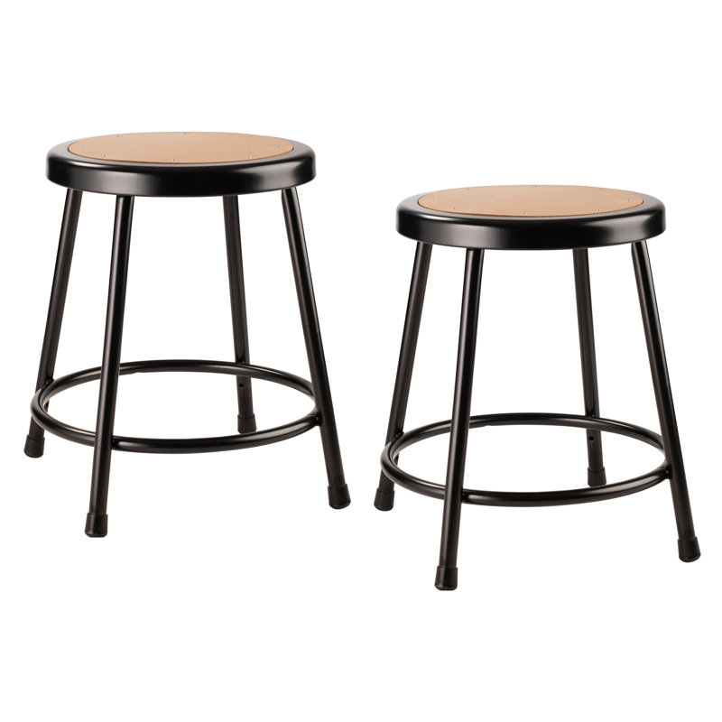 Tabouret d'atelier robuste, 18", Noir