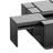 Attikus Mirrored Coffee Table Gray
