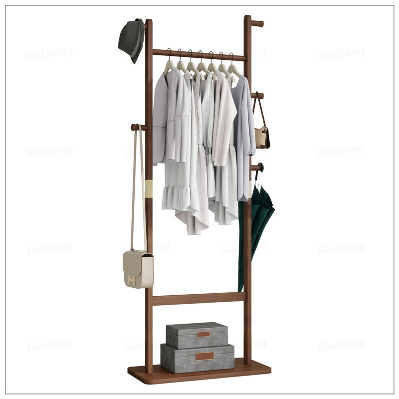 Solid Wood Coat Racks, Easy To Assemble And Environmentally Friendly For Bedrooms And Living Rooms