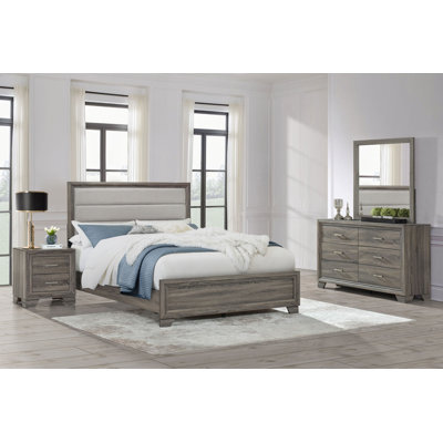 Ensemble de chambre avec grand lit 4 pièces Leyna