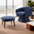 Lazy Chair With Ottoman, Modern Style Lounge Style Accent Chair, Leisure Fabric Upholstered Sofa Chair Reading Style Accent Chair With Footrest For Small Space, Corner Chair-993620384-993620388