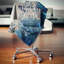 Lustre en cristal bleu rétro - coussin à imprimé floral-29892988-29896409