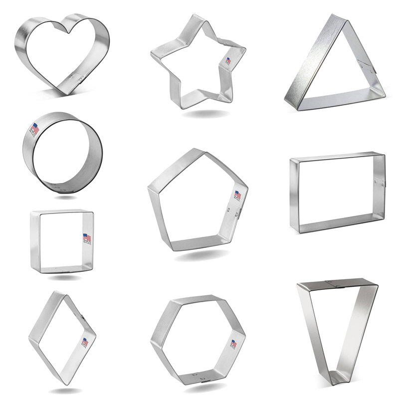 CookieCutter.com 10 -Piece Non-Stick Cookie Cutter