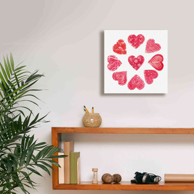 «Hearts and More Hearts II» par Sue Schlabach, estampe numérique sur toile