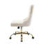 Chaise de bureau moderne en velours capitonné avec base en métal, chaise de bureau pivotante ajustable-133599477-133599476