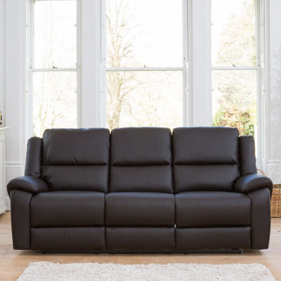 Jerrious 216cm Wide Faux Leather Standard Recliner