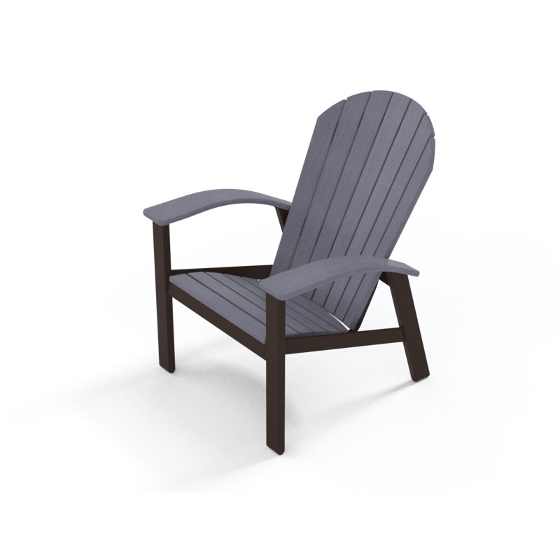 Augusto Outdoor Adirondack Chair, Cape Gray, Kona