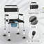 Chaise de chevet pliante pour personnes âgées, adultes, personnes à mobilité réduite, siège de toilette surélevé avec poignée, hauteur réglable