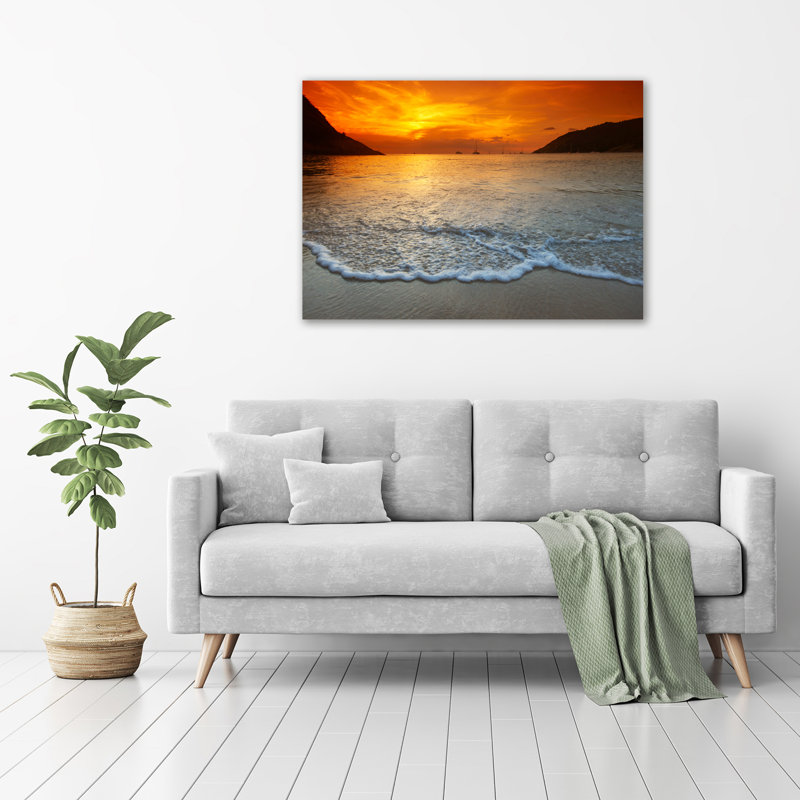 Sunset Sea - Wrapped Canvas Print