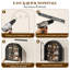 Wall-Mounted Arched Display Cabinet With Tempered Glass Doors