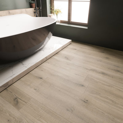 9" x 60" x 7mm Bandsawn Oak Luxury Vinyl Plank