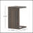 BUCHAREST Weather-Resistant PE Rattan C-Shaped Patio Side Table With Multi-Functional Design And Earthy Aesthetic