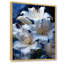 Fleurs sérénité en blanc - Impression sur toile-621156169-621156160