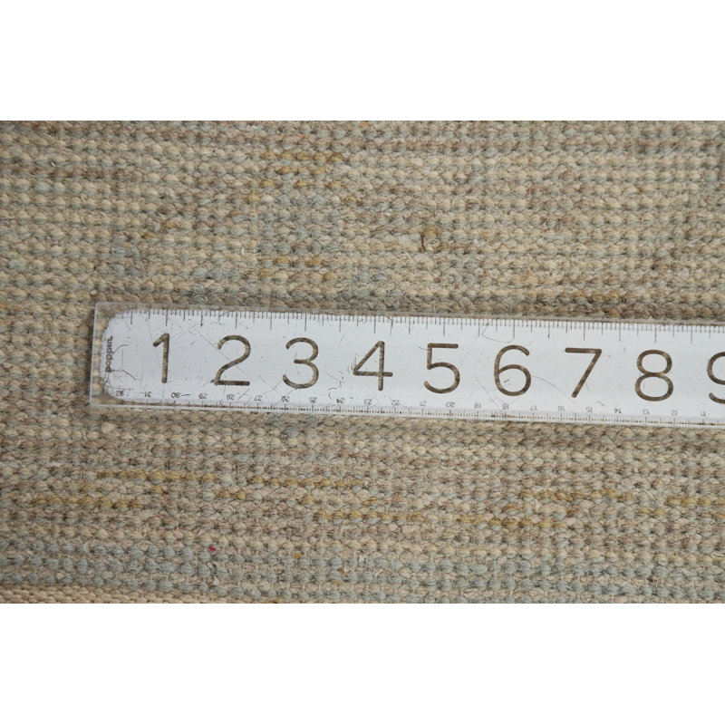 Tapis bleu clair à motif floral Oushak 3 x 5
