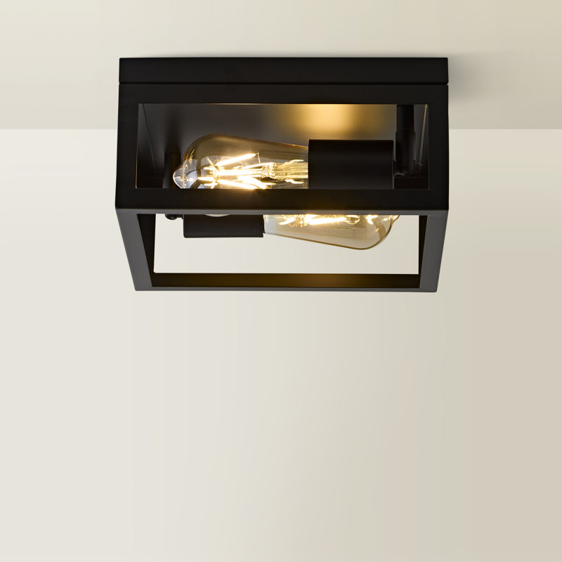 Davisboro Steel Flush Mounted Sconce, Yes