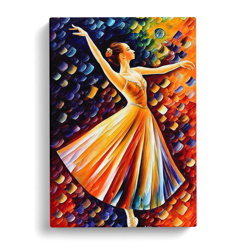 Ballerina Dancer No.3 - Wrapped Canvas, 50cm H x 35cm W x 3cm D