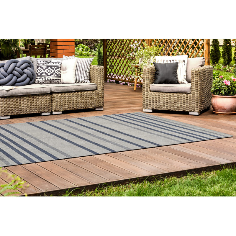 Striped Hand Woven Area Rug, Rectangle 200 x 290cm