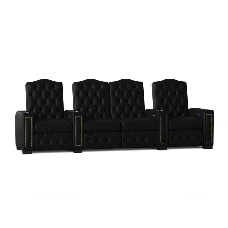 Rangée de sièges de cinéma Regal HR Series (rangée de 4), Onyx Smartsuede