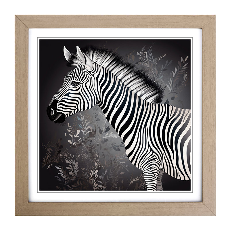 Single Picture Frame Print on Wood, Oak Framed