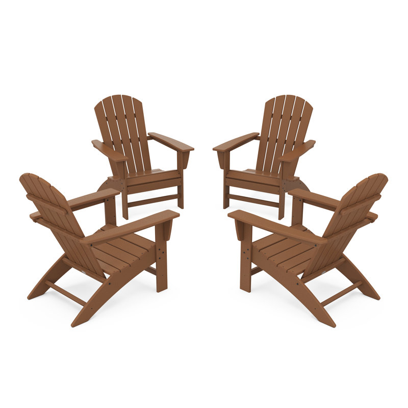 Ensemble de conversation POLYWOOD Nautical Adirondack, Teck