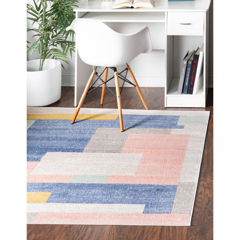 Abstract Indoor Rug, Runner 2' x 10'