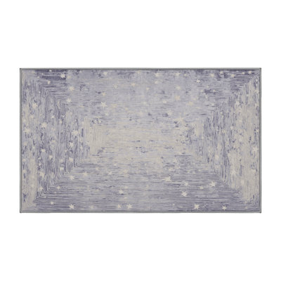 Tapis gris lavable à la machine