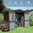 8.2' X 6.2' Metal Steel Outdoor Storehouse - Utility Tool Storage For Lawn Double Lockable Doors, Air Vents , Rust-, Brown Shed Backyard Garden , Rust-, -
