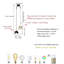 2 - Light Crystal Chandelier Ceiling Light With Crystal Accents Height adjustable (1 PC)-1124071486