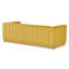 Canapé en velours de luxe Foxy avec bordure en laiton, l 87 po, entièrement assemblé-150373925