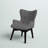 27.5" W Tufted Linen Wingback Chair-20213640