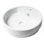 Alfi Brand 19.13'' White Porcelain Circular Bathroom Sink with Overflow