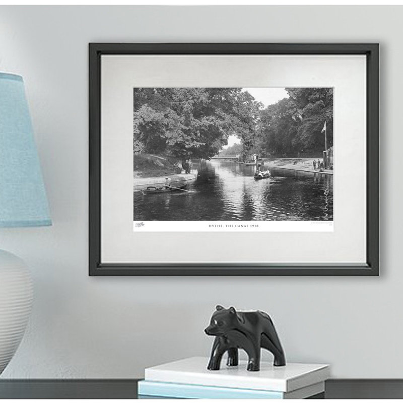 Hythe, The Canal 1918 by Francis Frith - Single Picture Frame Print, 28cm H x 36cm W x 2.3cm D