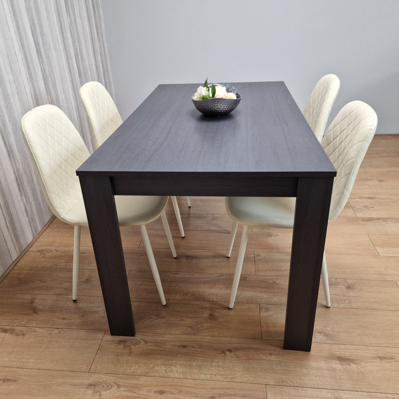 Gerritt 4 - Person Dining Set, 75" H x 80" W x 140" L