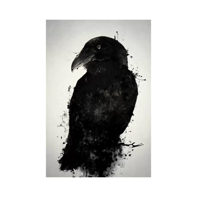 The Raven by Nicklas Gustafsson - Wrapped Canvas Painting