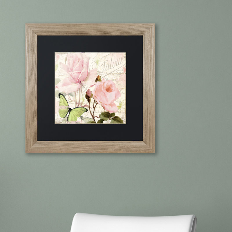 Jadaya «Florabella III», impression encadrée, Noir, H 16 po x l 16 po x P 0,5 po, Cadre argenté