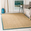 Tapis naturel / bleu clair Chester-976354632