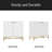 2 Door White Locker Accent Cabinet
