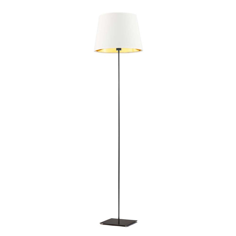 Eadith 162.5cm Traditional Floor Lamp, White, Black