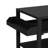 Outdoor Grill Cart With 304 Stainless Steel Ice Bucket, Heavy Duty Bar Table With Wheels & Push Handle, Portable Prep Station
