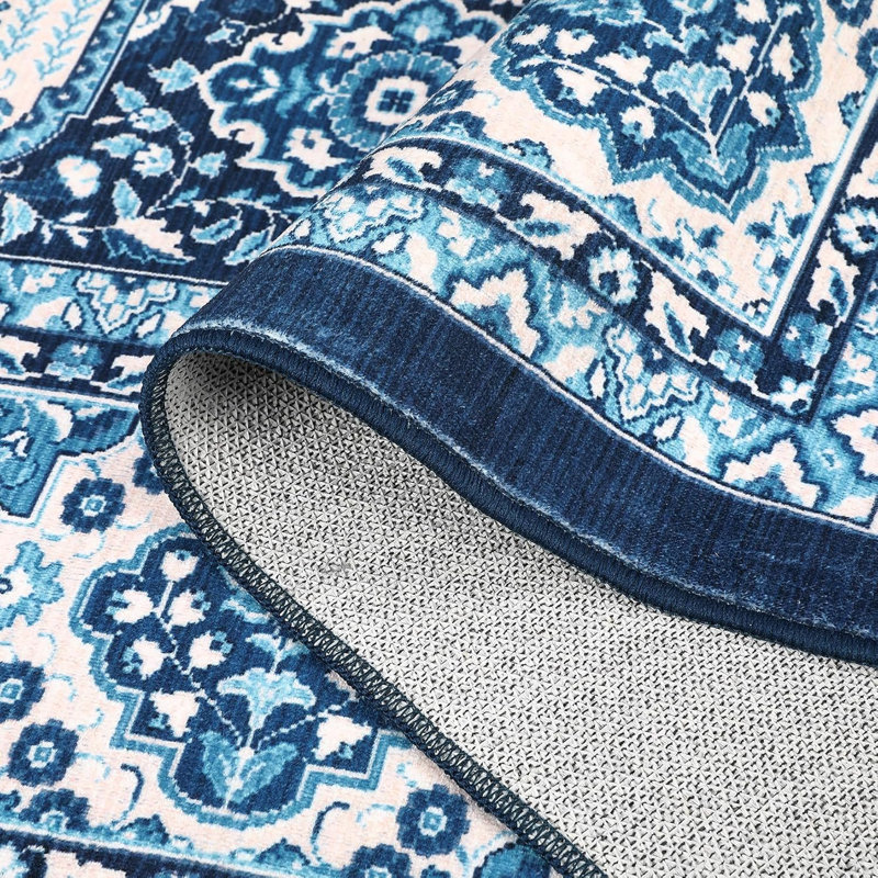 Machine Washable Rugs Floor Carpet, Rectangle 9' x 12'