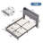 Avelyn Upholstered Bed Frame with 2 Footboard Drawers and Storage Platform-2074587205-2074587204