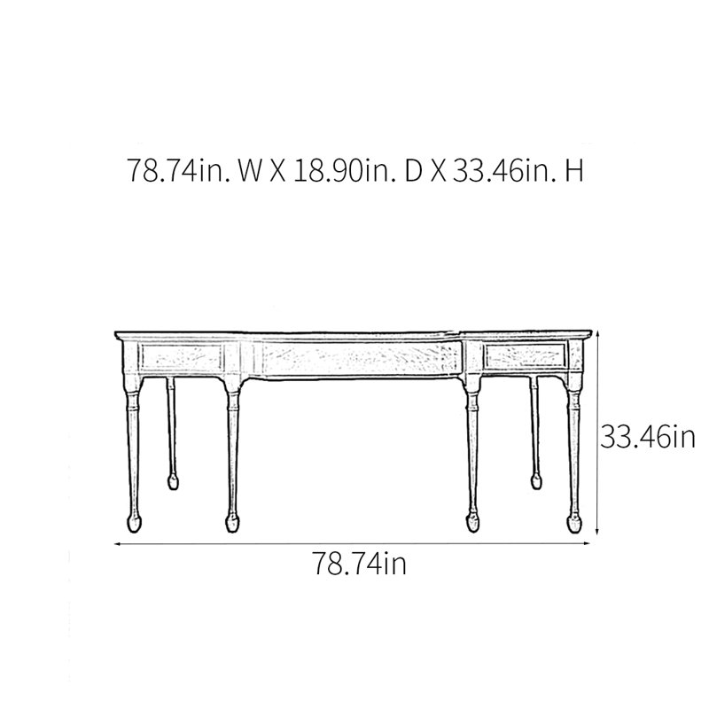 Console rustique minimaliste