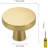 30 Pack Solid Knobs Kitchen Cabinet Round Pulls Dresser Handles  Cupboard Hardware Brushed Brass Door Drawer Knobs