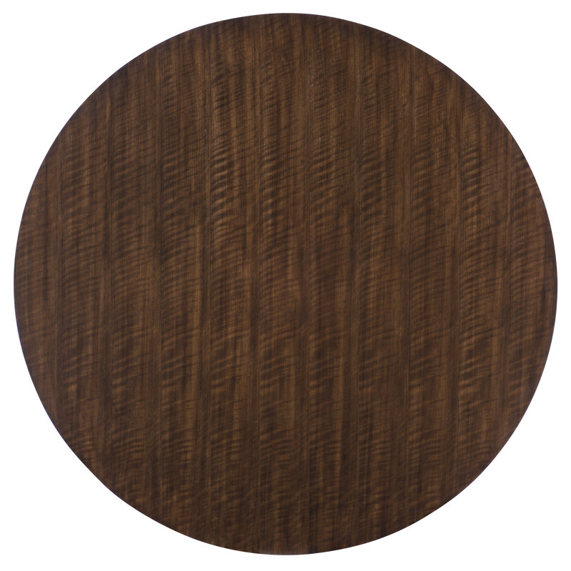 Sanford Round Solid Wood Dining Table, Brunette, 64" W x 64" L