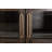 Black Balam 2 Drawer & 2 Glass Doors, Cabinet