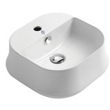 Britannia 16.75" x 16.75" Square Above Mount Basin with Single Faucet Hole Drill