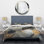 Ensemble de housse de couette moderne et or Minimalisme I - Formes modernes abstraites