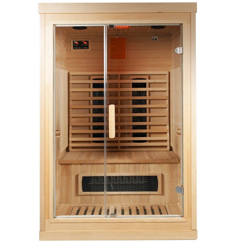 Harmony 2-Person Indoor Infarred Sauna with Six Heaters Chromatherapy and Bluetooth Speakers