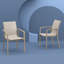 Chaise d'appoint empilable pour patio Farrah-161709208