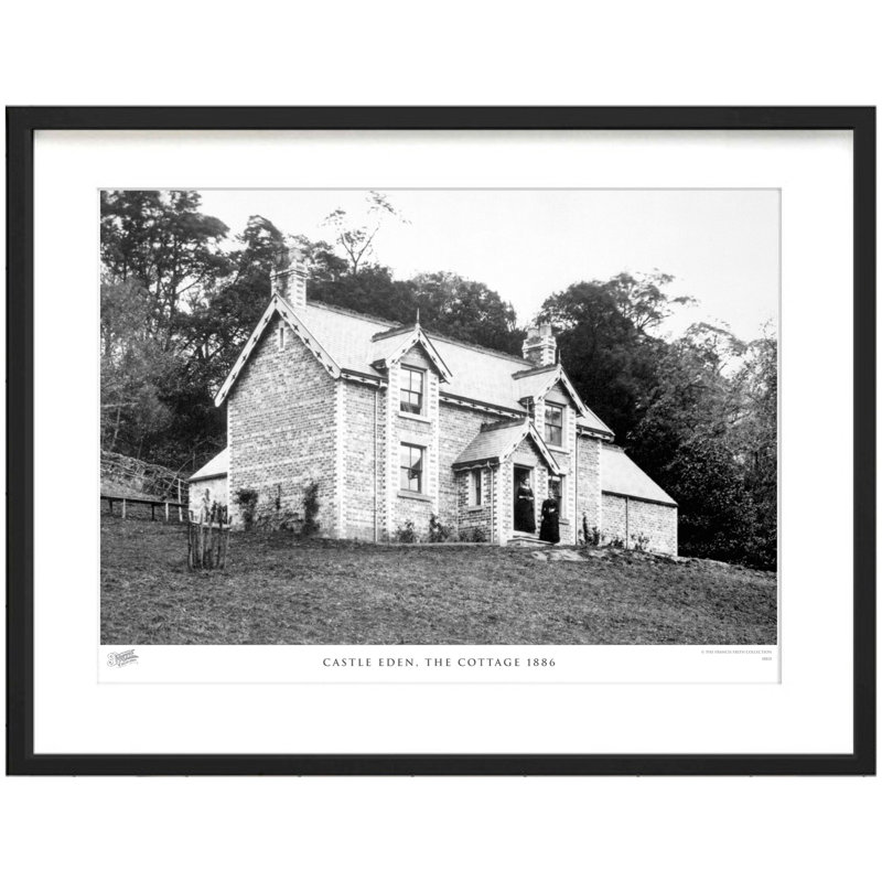 Castle Eden, The Cottage 1886 by Francis Frith - Single Picture Frame Print, 60cm H x 80cm W x 2.3cm D
